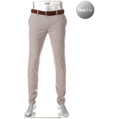 Alberto Herren Chino braun Tencel kariert Slim Fit 31/30 Alberto Herren Chino braun Tencel kariert Slim Fit 31/30