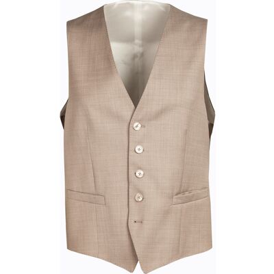 BALDESSARINI Herren Weste beige meliert Slim Fit 54 BALDESSARINI Herren Weste beige meliert Slim Fit 54