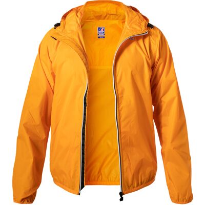 K-WAY Herren Regenjacke orange Mikrofaser unifarben L K-WAY Herren Regenjacke orange Mikrofaser unifarben L
