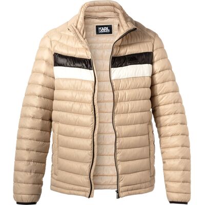 KARL LAGERFELD Herren Jacke beige Mikrofaser unifarben 48 (S) KARL LAGERFELD Herren Jacke beige Mikrofaser unifarben 48 (S)