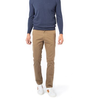 BOSS Orange Herren Hose beige Baumwolle gemustert Slim Fit 33/34 BOSS Orange Herren Hose beige Baumwolle gemustert Slim Fit 33/34