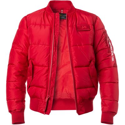 ALPHA INDUSTRIES Herren Steppjacke rot unifarben XXL ALPHA INDUSTRIES Herren Steppjacke rot unifarben XXL