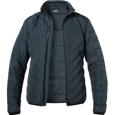 EA7 Herren Daunenjacke blau Mikrofaser unifarben S EA7 Herren Daunenjacke blau Mikrofaser unifarben S