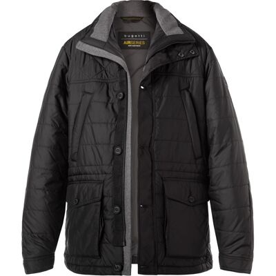 bugatti Herren Steppjacke schwarz Mikrofaser unifarben 56 (XXL) bugatti Herren Steppjacke schwarz Mikrofaser unifarben 56 (XXL)
