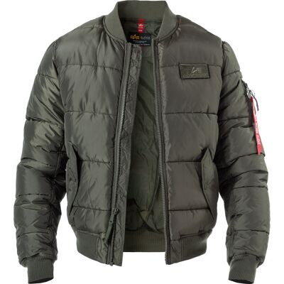 ALPHA INDUSTRIES Herren Steppjacke grün unifarben XXL ALPHA INDUSTRIES Herren Steppjacke grün unifarben XXL