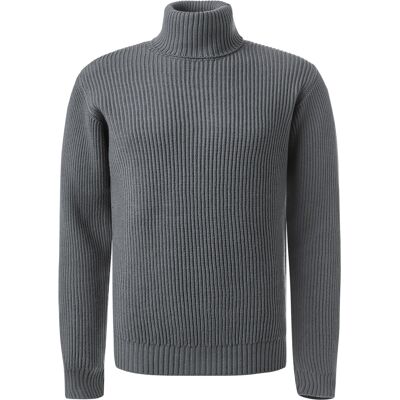 CROSSLEY Herren Pullover grau Wolle unifarben XXL CROSSLEY Herren Pullover grau Wolle unifarben XXL