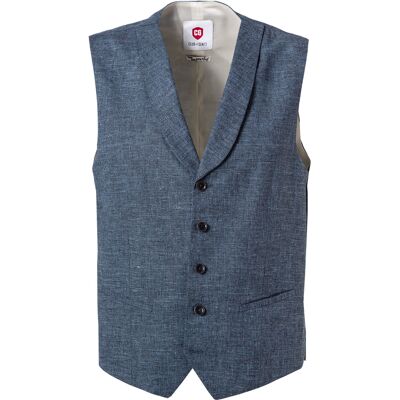 CG Herren Weste blau meliert Slim Fit 44 CG Herren Weste blau meliert Slim Fit 44