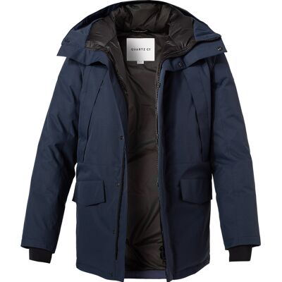 Quartz Co. Herren Daunenjacke blau Mikrofaser unifarben M Quartz Co. Herren Daunenjacke blau Mikrofaser unifarben M