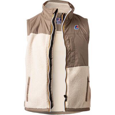 K-WAY Herren Weste beige Fleece L K-WAY Herren Weste beige Fleece L