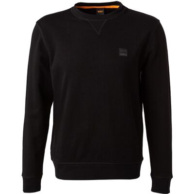 BOSS Orange Herren Sweatshirt schwarz Baumwolle unifarben 3XL BOSS Orange Herren Sweatshirt schwarz Baumwolle unifarben 3XL