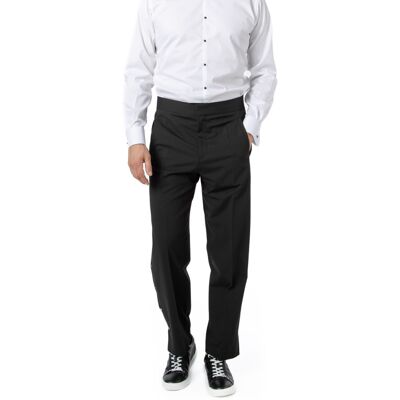 HUGO Herren Hose schwarz Schurwolle 48 HUGO Herren Hose schwarz Schurwolle 48