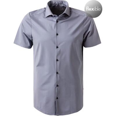 PURE Herren Kurzarmhemd blau Jersey meliert 44 PURE Herren Kurzarmhemd blau Jersey meliert 44