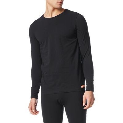 bruno banani Herren Longsleeve schwarz Baumwolle unifarben 5 (M) bruno banani Herren Longsleeve schwarz Baumwolle unifarben 5 (M)