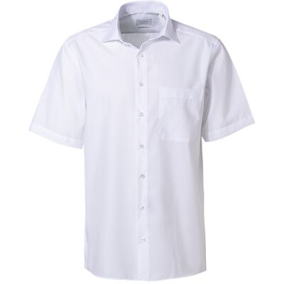 ETERNA Herren Kurzarmhemd weiß Baumwolle Comfort Fit 46 ETERNA Herren Kurzarmhemd weiß Baumwolle Comfort Fit 46