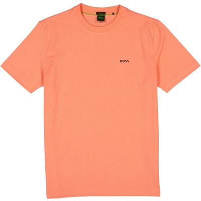 Hugo Boss T-Shirt (50506373) - Regular-fit Stretch-Baumwoll-T-Shirt mit kontrastierendem Logo (50506373) rot Hugo Boss T-Shirt (50506373) - Regular-fit Stretch-Baumwoll-T-Shirt mit kontrastierendem Logo (50506373) rot