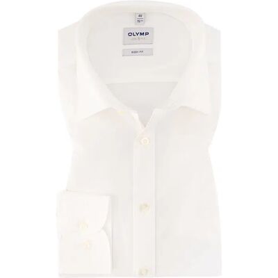 OLYMP Herren Hemd weiß Baumwoll-Stretch 43 OLYMP Herren Hemd weiß Baumwoll-Stretch 43