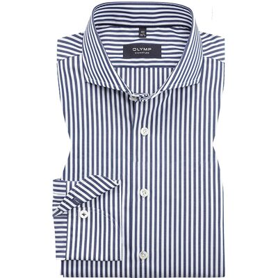 OLYMP Signature Herren Hemd blau gestreift 46 OLYMP Signature Herren Hemd blau gestreift 46