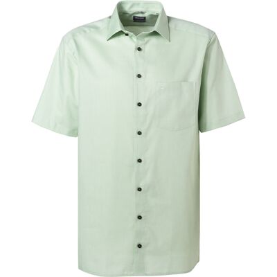 OLYMP Herren Kurzarmhemd grün Baumwolle Comfort Fit 48 OLYMP Herren Kurzarmhemd grün Baumwolle Comfort Fit 48
