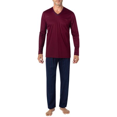 Novila Herren Pyjama blau Baumwolle gemustert 52 (L) Novila Herren Pyjama blau Baumwolle gemustert 52 (L)