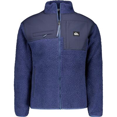 Quiksilver Herren Sweatjacke blau unifarben L Quiksilver Herren Sweatjacke blau unifarben L