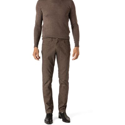 GARDEUR Herren Hose braun Baumwolle meliert 35/34 GARDEUR Herren Hose braun Baumwolle meliert 35/34