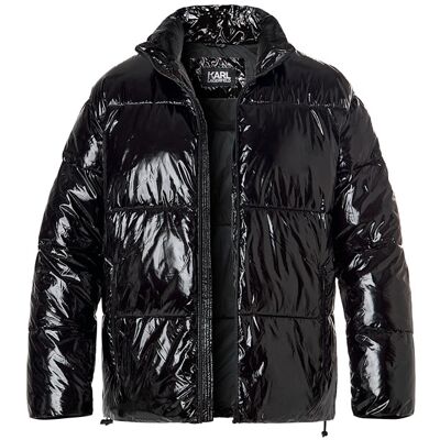 KARL LAGERFELD Herren Steppjacke schwarz Mikrofaser unifarben 56 (XXL) KARL LAGERFELD Herren Steppjacke schwarz Mikrofaser unifarben 56 (XXL)