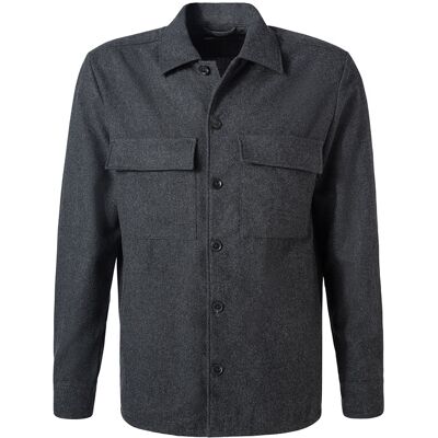 Marc O'Polo Herren Overshirt grau meliert L Marc O'Polo Herren Overshirt grau meliert L
