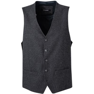 ROY ROBSON Herren Weste grau Baumwoll-Stretch 54 ROY ROBSON Herren Weste grau Baumwoll-Stretch 54