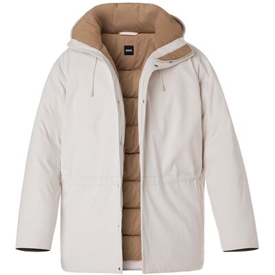 BOSS Black Herren Jacke weiß Cord unifarben 48 (S) BOSS Black Herren Jacke weiß Cord unifarben 48 (S)