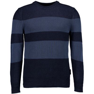Marc O'Polo Herren Pullover blau Baumwolle gestreift M Marc O'Polo Herren Pullover blau Baumwolle gestreift M
