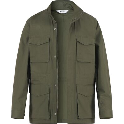 Aigle Herren Fieldjacket grün Baumwolle unifarben XXL Aigle Herren Fieldjacket grün Baumwolle unifarben XXL