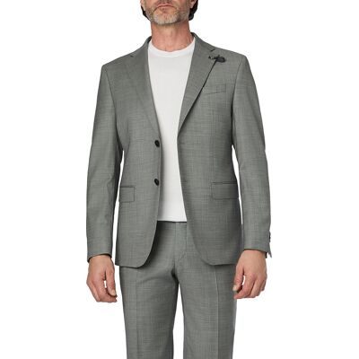 BALDESSARINI Herren Sakko grau Schurwoll-Stretch meliert Slim Fit 48 BALDESSARINI Herren Sakko grau Schurwoll-Stretch meliert Slim Fit 48
