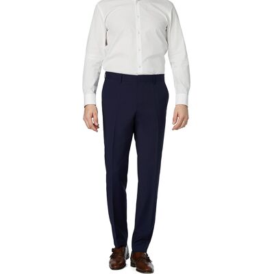 BOSS Black Herren Hose blau Schurwolle Slim Fit 52 BOSS Black Herren Hose blau Schurwolle Slim Fit 52