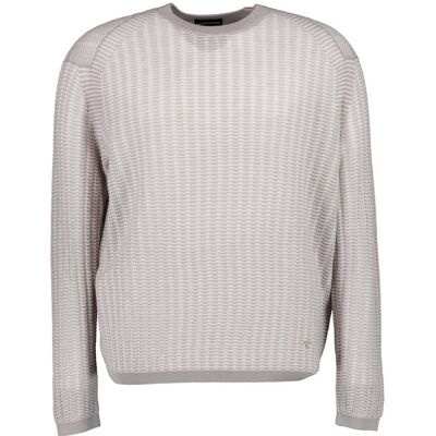 EMPORIO ARMANI Herren Pullover grau gestreift M EMPORIO ARMANI Herren Pullover grau gestreift M
