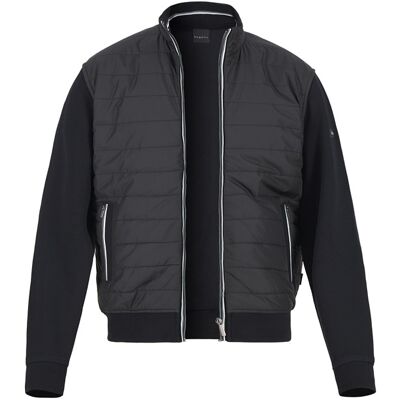 bugatti Herren Jacke schwarz Baumwolle unifarben 4XL bugatti Herren Jacke schwarz Baumwolle unifarben 4XL