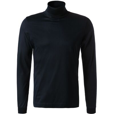 van Laack Herren Rollkragenshirt blau Baumwolle unifarben XXL van Laack Herren Rollkragenshirt blau Baumwolle unifarben XXL