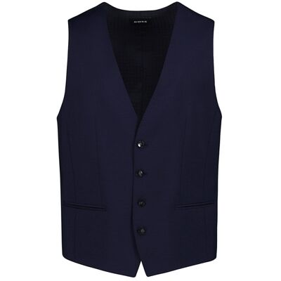 BOSS Black Herren Weste blau Schurwolle Slim Fit 56 BOSS Black Herren Weste blau Schurwolle Slim Fit 56