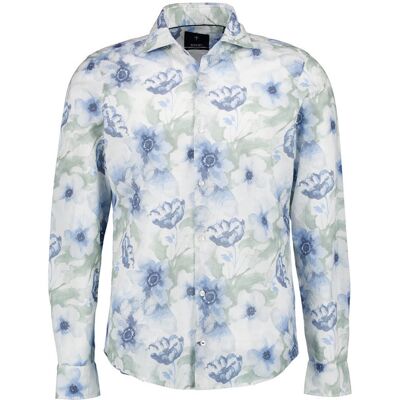 JOOP! Herren Hemd blau geblümt Slim Fit 40 JOOP! Herren Hemd blau geblümt Slim Fit 40