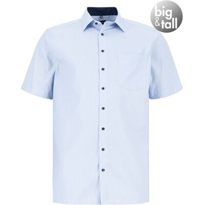 OLYMP Herren Kurzarmhemd blau Baumwolle 54 OLYMP Herren Kurzarmhemd blau Baumwolle 54