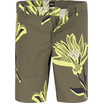 BOSS Black Herren Shorts grün geblümt 56 BOSS Black Herren Shorts grün geblümt 56