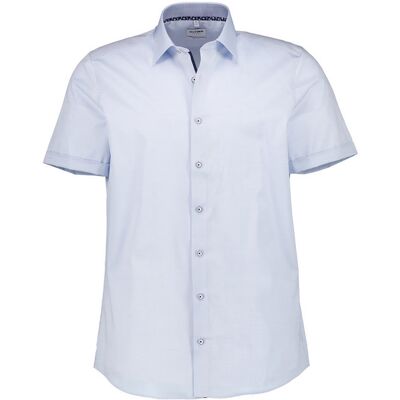 OLYMP Herren Kurzarmhemd blau Baumwoll-Stretch 38 OLYMP Herren Kurzarmhemd blau Baumwoll-Stretch 38