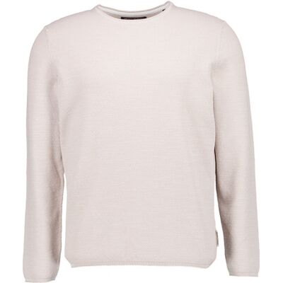 Marc O'Polo Herren Pullover beige Baumwolle unifarben L Marc O'Polo Herren Pullover beige Baumwolle unifarben L