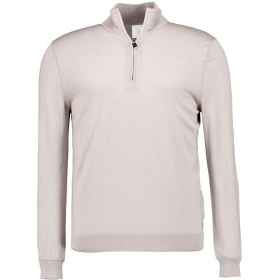 BOGNER Herren Troyer beige Schurwolle unifarben XL BOGNER Herren Troyer beige Schurwolle unifarben XL