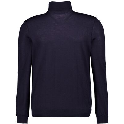 BOGNER Herren Pullover blau Schurwolle unifarben L BOGNER Herren Pullover blau Schurwolle unifarben L
