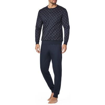 CALIDA Herren Pyjama blau Jersey-Baumwolle unifarben M CALIDA Herren Pyjama blau Jersey-Baumwolle unifarben M