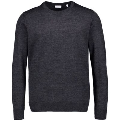 Seidensticker Herren Pullover grau unifarben M Seidensticker Herren Pullover grau unifarben M