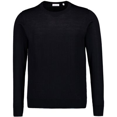 Seidensticker Herren Pullover schwarz unifarben L Seidensticker Herren Pullover schwarz unifarben L