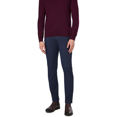 bugatti Herren Hose blau Baumwolle meliert 36/30 bugatti Herren Hose blau Baumwolle meliert 36/30