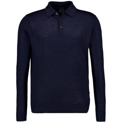 bugatti Herren Pullover blau unifarben L bugatti Herren Pullover blau unifarben L
