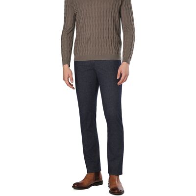 GARDEUR Herren Hose blau Baumwolle meliert 33/34 GARDEUR Herren Hose blau Baumwolle meliert 33/34